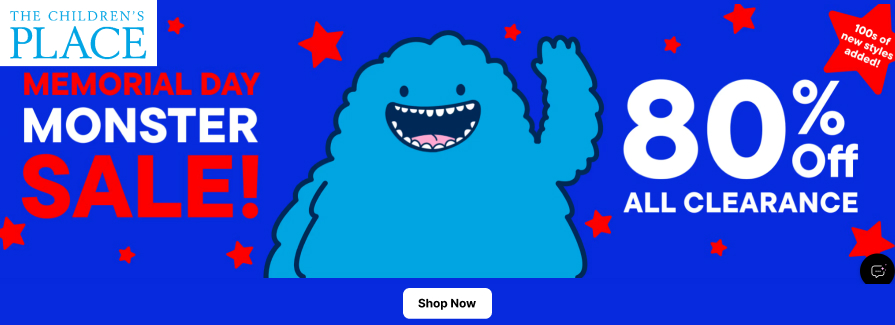 80% Off All Clearance.
