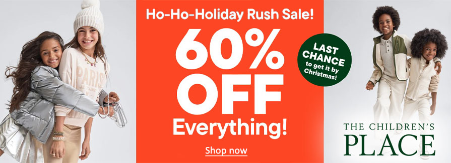 Ho Ho Holiday Rush Sale! 60% Off Everything