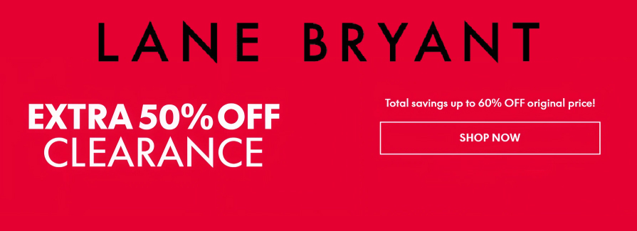 Extra 50% Off Clearance.